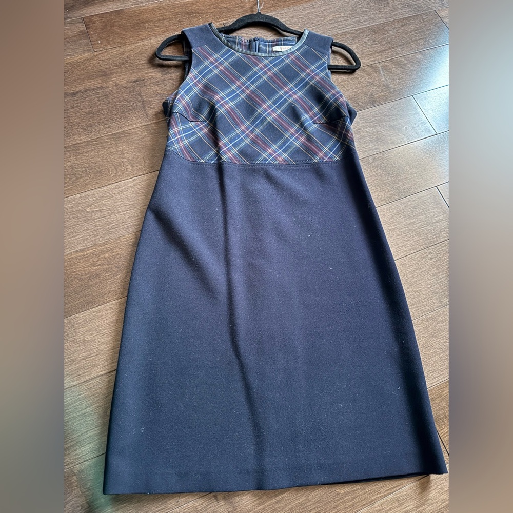 Esprit Blue and Red Plaid Dress